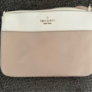 Kate Spade Cream and Tan Crossbody Bag